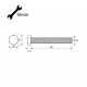 HEXAGON HEAD STEEL BOLT M12x80 HEXAGONAL STEEL BOLTS
